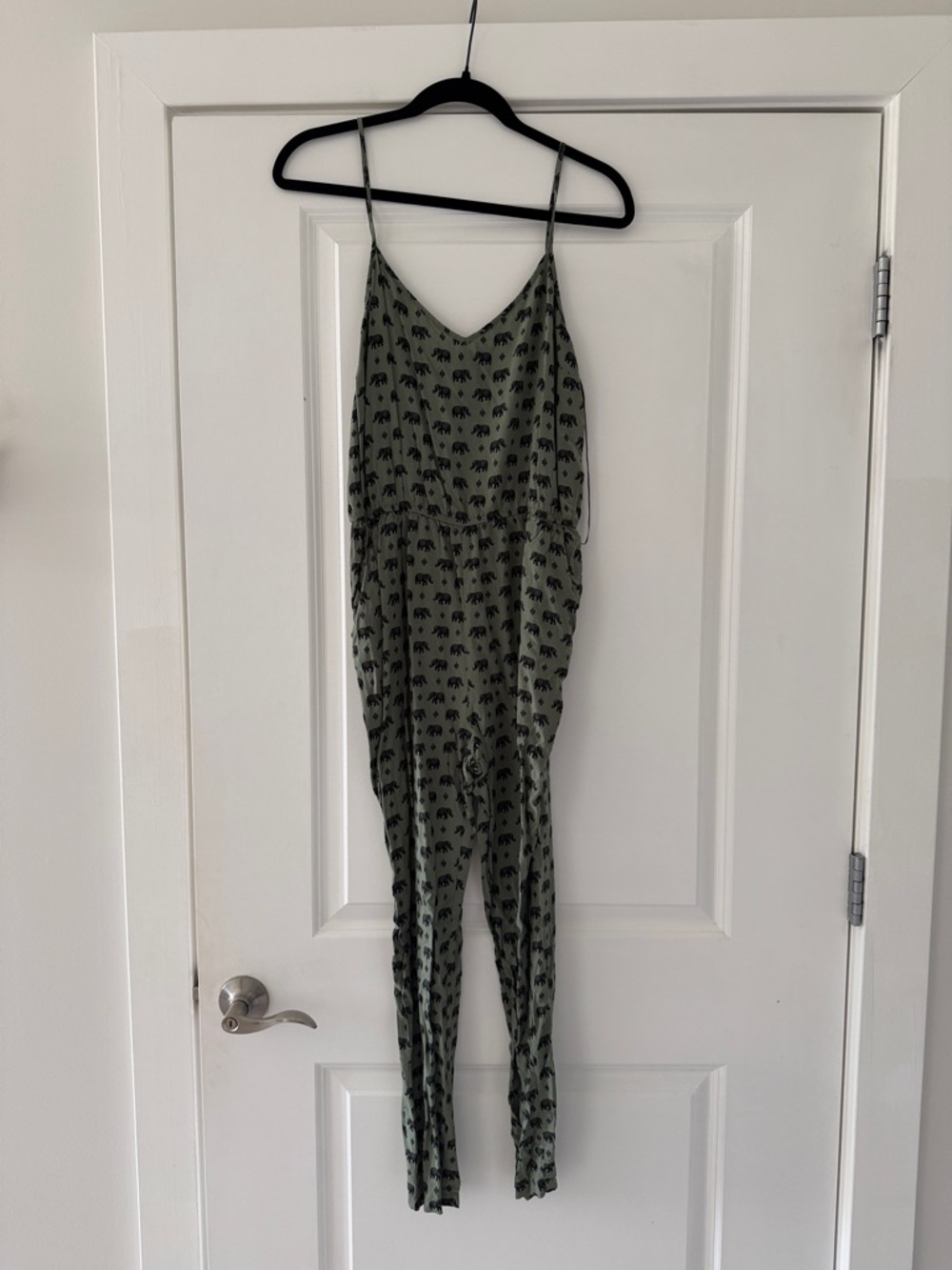 Forever 21 Gray Elephant Print jumpsuit